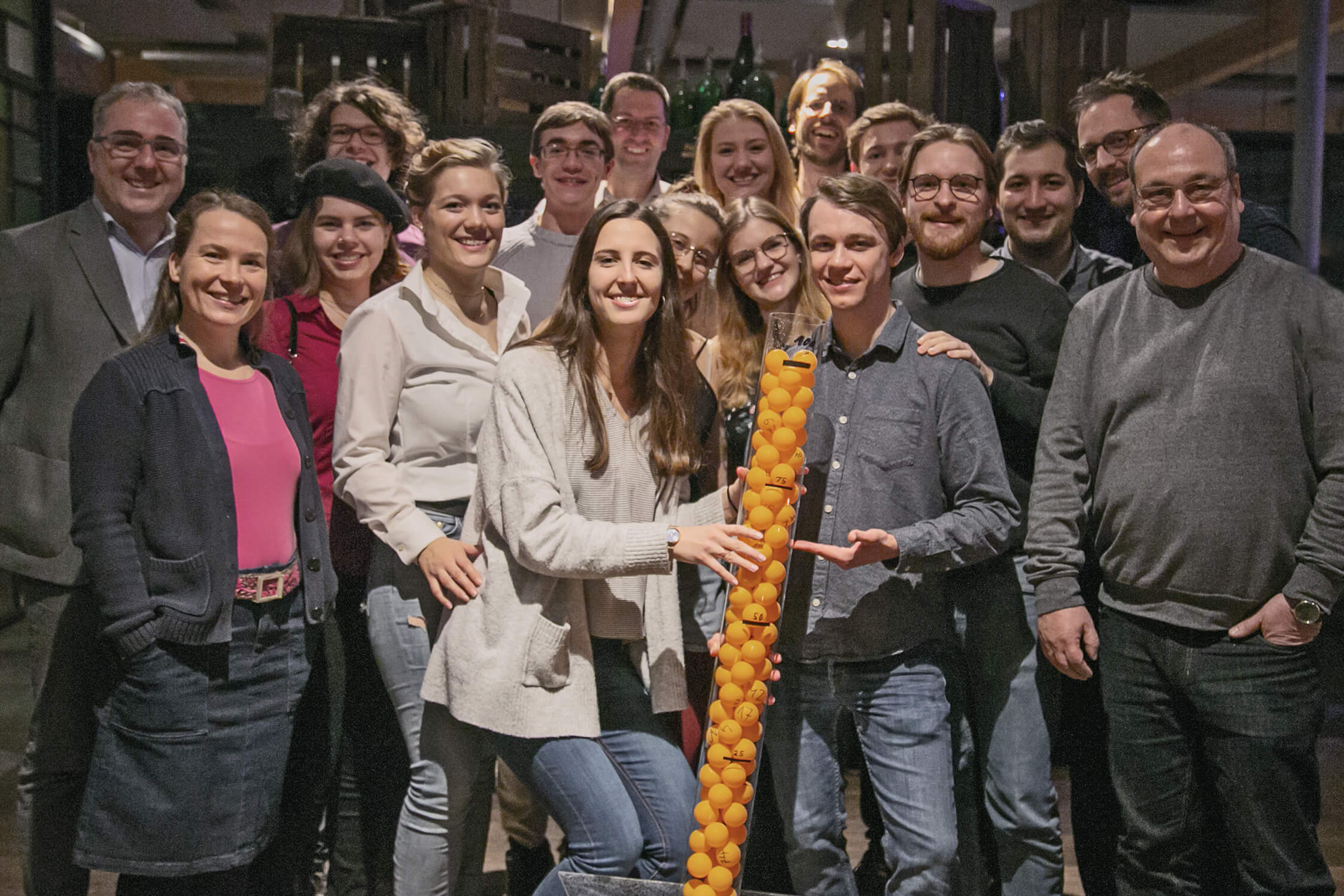 Gruppenbild der Projektbeteiligten vom Institut für Musikjournalismus der Hochschule für Musik Karlsruhe